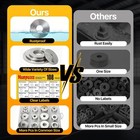 108pcs 304 Stainless Steel Flat Washers  Fender Washers Assortment Kit 12 Sizes