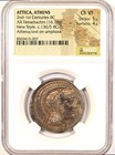 Attica Athens Owl Ar Tetradrachm New Style Coin 136 Bc - Certified Ngc Choice Vf