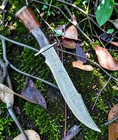 Custom Handmade Damascus Steel 15 Inches Bowie Knife - Hunting Knife