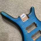 Tiger Maple Top Blue 5 6 String Electric Bass Body Diy Project
