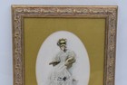 Harrison Fisher Framed Fashion Print Edwardian Lady 1907 Gilt Frame Vintage Art