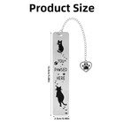 Cat Bookmark  12 9x2 5cm 5 08x0 98in Alloy Adorable Metal Cute Funny Black An   