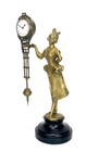 German Junghans Style Brass Barmaid Swinging Swinger Clock