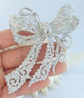 4 13  Bridal Wedding Bowknot Brooch Pin Pendant Clear Austrian Crystal 05823c1