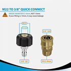 M22 14mm Pressure Washer Adapter Set To 3 8 Inch Quick Connect Female Male Usa