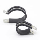 Rubber Lined P Clips  Stainless Steel 5-120mm Pipe Cable Hose Clamp Single Clip