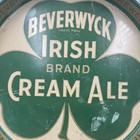 Beverwyck Cream Ale Beer Tray 11 75    Albany Ny  shamrock  Vintage Used Condition