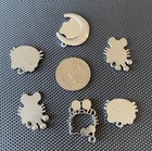Set Of 6 Hello Kitty Enamel Metal Charm Pendant New