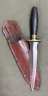 Wwii Antique Philippine Filipino Dagger Trench Fixed Blade Knife Leather Sheath
