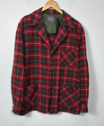 Vintage 70s Pendleton Men s Jacket Large Blazer Plaid Shirt Shacket Virgin Wool