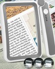 Magnifying Glass With Light  Rechargeable 5x Large Page Magnifier For Reading   