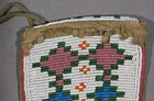 Antique Native American Beaded Purse Medicine Bag Hide Buckskin Plains Sioux