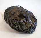 Vtg Bergamot Brass Works Lion Head Belt Buckle 1978 Solid Cast Usa J-145