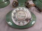 Vintage 1930 s Moss Green Western Electric Model 202 Desk Phone Telephone