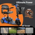 3 Wheel Mobility Scooter Electric Powered Mobile Folding Wheelchair Adult