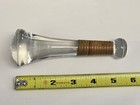 Vintage Doctor Pharmacist Clear Glass Pestle Instrument Antique Mortar Drug 6  