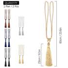 2pcs Curtain Holdbacks Rope Tie Backs Durable Tassel Tiebacks Window Home Decor