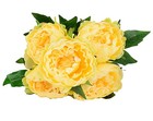 Artificial Peony Silk Flowers Bouquet Home Wedding Decoration Light Yellow