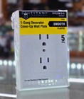 Titan 1-gang Decorator Cover-up Wall Plate White Smooth Plastic  10 Packs Of 5 