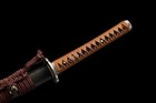Japanese Samurai Katana Sword Clay Tempered T10steel Real Hamon Real Razor Sharp