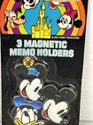 Vintage Walt Disney World Magnetic Memo Holders Mickey Minnie Donald Duck Magnet
