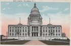 State Capitol Providence Rhode Island Vintage Linen Post Card 