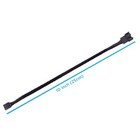 4-pin Pwm To Pwm Sleeved Pc Computer Case Cpu Fan Power Extension Adapter Cable