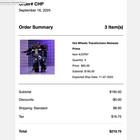 Hot Wheels X Transformers Nemesis Prime Confirmed Order     Trusted Seller