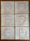 1976 Topps Baseball Wax Pack Wrapper Lot Of 6 All Four Variations No Tears