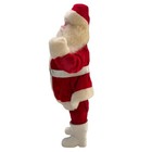 Vintage 1950s Harold Gale Santa Claus Store Display 16  Plush Figure Pink Face
