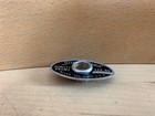 Slingerland 70s Vtg Black Silver Niles Oval Badge Snare Drum Ser 443856 Grommet