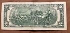 Error Off Center  2 Dollar Bill 2013 Beginning Series Number-misaligned Cut