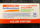 New Oscillococcinum 30 Single Tubes Homeopathic 9 2027 Flu Aches Chills Fever