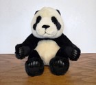 Black   White Panda Bear Discovery Channel Store Plush Stuffed Animal 10  Clean