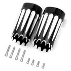 Aluminum Cnc Cut Black Fork Boots Cover For Harley Touring Road King 1980-up