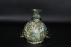 Very Large Ancient Middle Eastern Roman Glass Bottle Vase In Good Condition