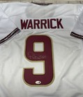 Peter Warrick Florida State Seminoles Signed Custom White Jersey Jsa Coa   