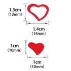 Red Love Heart Table Confetti 60g Valentine Foil Metallic Sequins Sprinkles