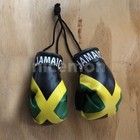 Jamaica Mini Boxing Gloves Flag Car Rearview Ornament Jamaican Flag Reggae 4 