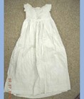 1800s Antique Victorian Colonial Child Undergarment Dress  3 Redwork Monogram