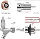 Stainless Steel Draft Beer Faucet Shank With No-leak Design And Accessories