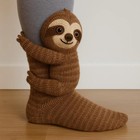 3d Cute Animals Sloth Socks Knitted Animal Hug Floor Socks Unisex Funny Winter