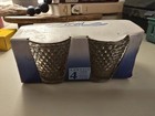 Crisa Hobnail Textured Clear Glass Round Votive Holders Set Of 4  tea Light 