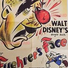 1944 Ww2 Usa America Vintage Caricature Donald Duck War  Propaganda Poster J137