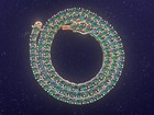 5mm Emerald Green Zirconia Tennis Necklace 20  Iced Out Jewelry