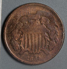 1864 Two Cent Piece 2   - Civil War Era Coin - Details Cleaned