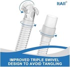 2 Packs Replacement Set For Airfit P10  Hose   Frame   Headhear Included  Comfor