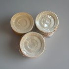 New  27  Oneida Espree B-16 Restaurant Grade Porcelain Saucers - Cream White