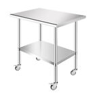 24x36 30in Stainless Steel Work Table Commercial Kitchen Equipment Prep Table