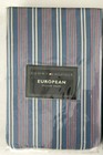 2 Euro Shams  Americana Red White Blue Stripes  Annapolis   Nip Tommy Hilfiger 